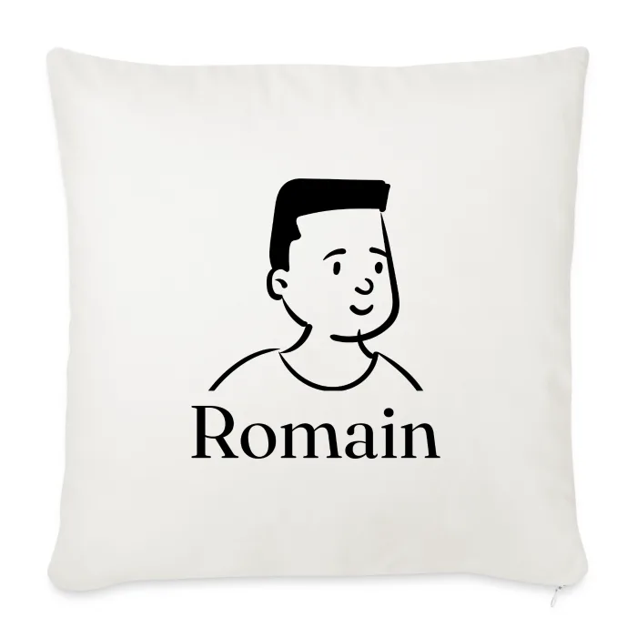 Coussin personnalisé au prénom Romain