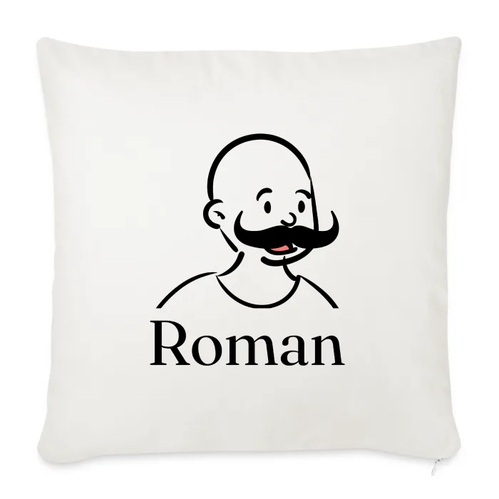 Coussin personnalisé au prénom Roman