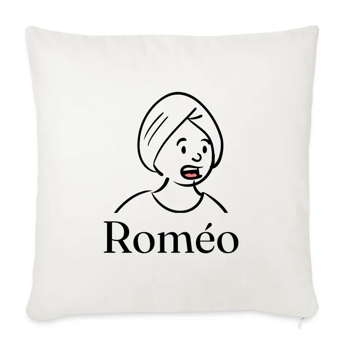 Coussin personnalisé au prénom Roméo
