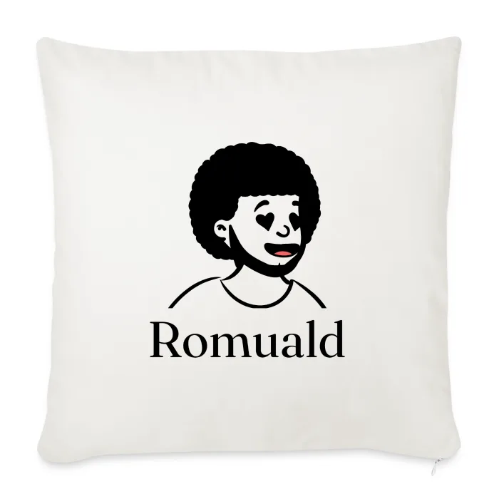 Coussin personnalisé au prénom Romuald
