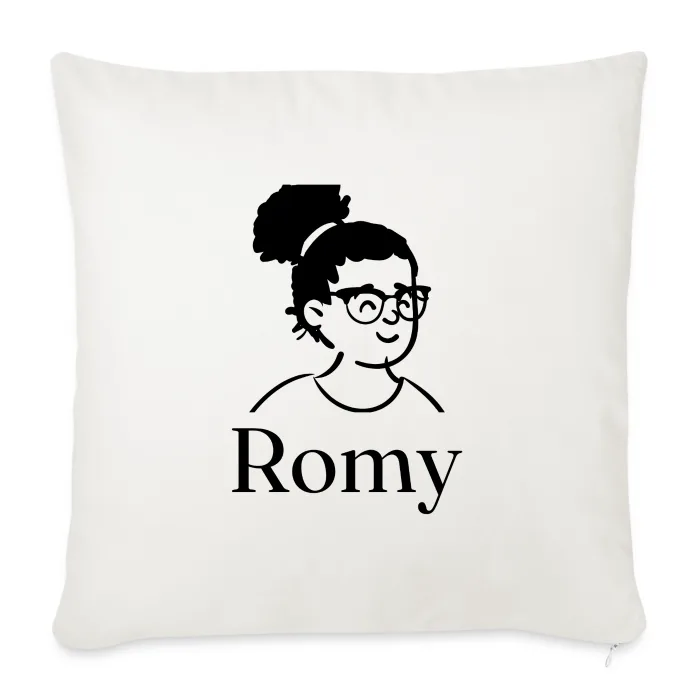 Coussin personnalisé au prénom Romy