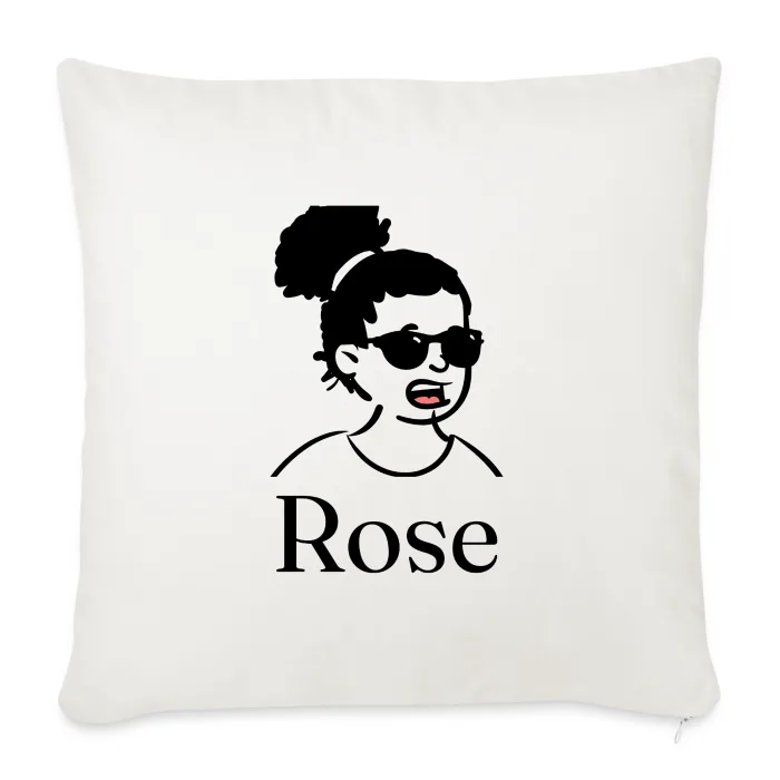 Coussin personnalisé au prénom Rose