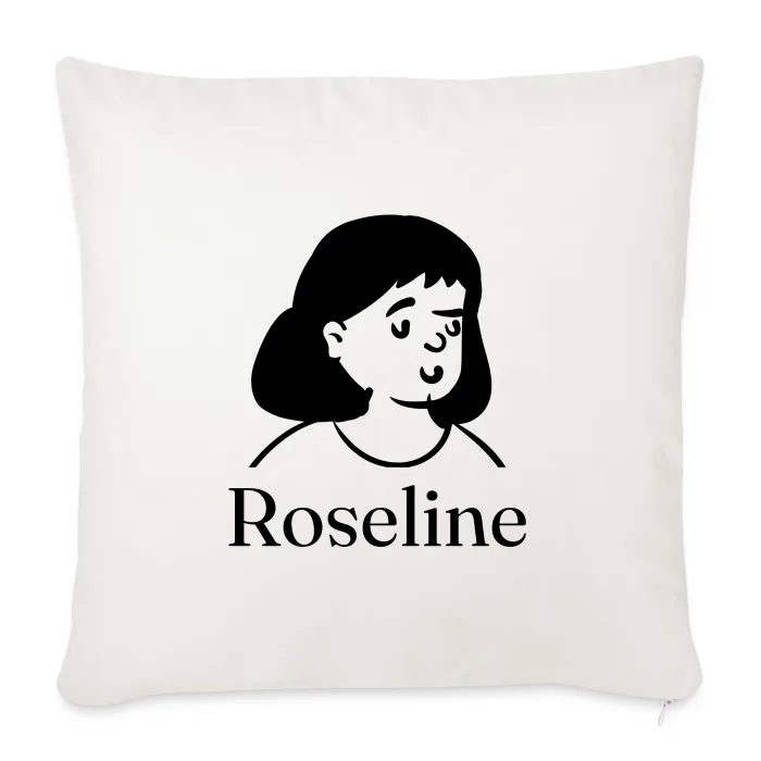 Coussin personnalisé au prénom Roseline