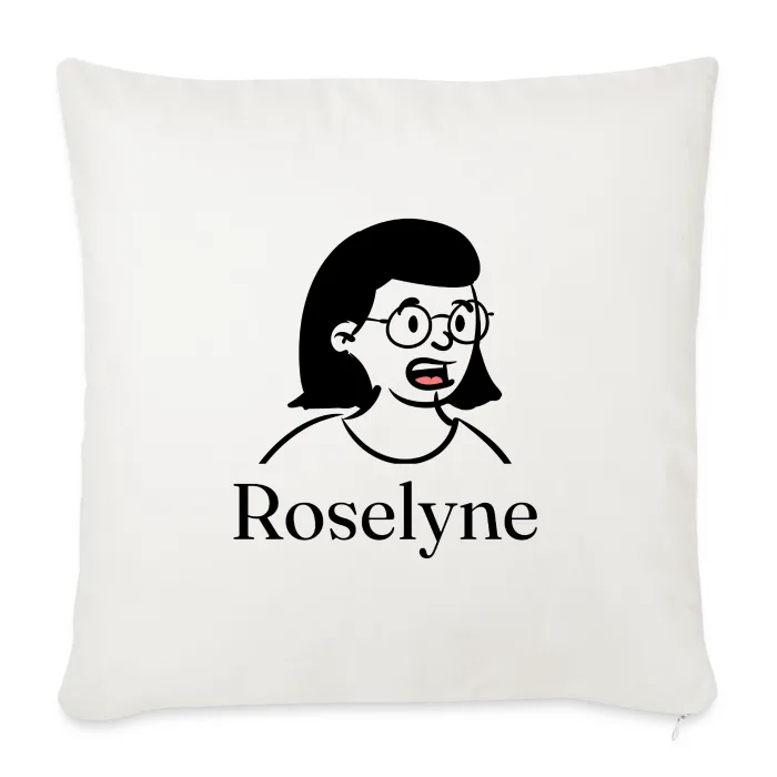 Coussin personnalisé au prénom Roselyne