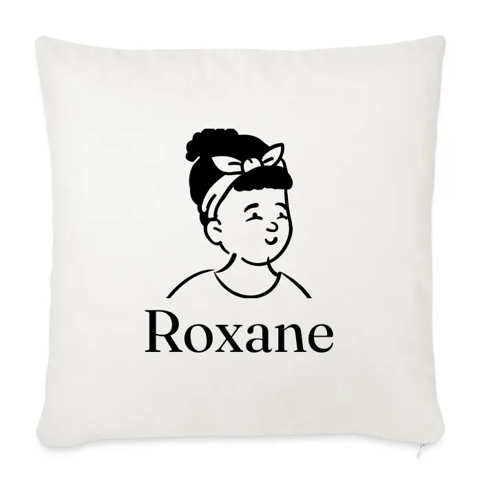 Coussin personnalisé au prénom Roxane