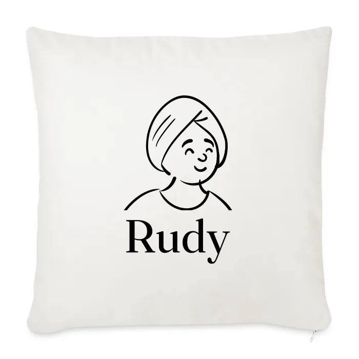 Coussin personnalisé au prénom Rudy
