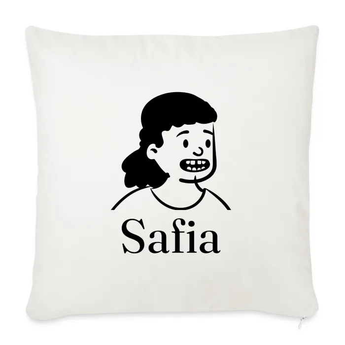 Coussin personnalisé au prénom Safia