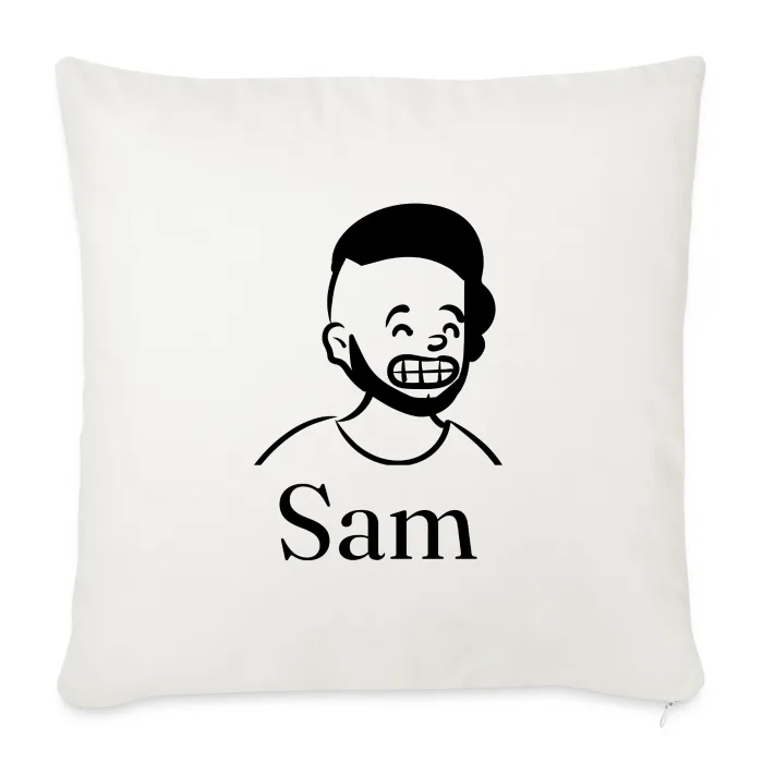 Coussin personnalisé au prénom Sam