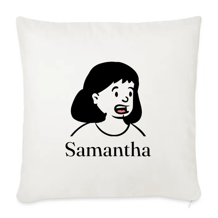 Coussin personnalisé au prénom Samantha
