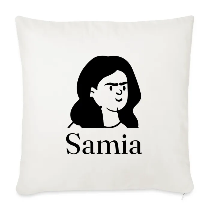 Coussin personnalisé au prénom Samia