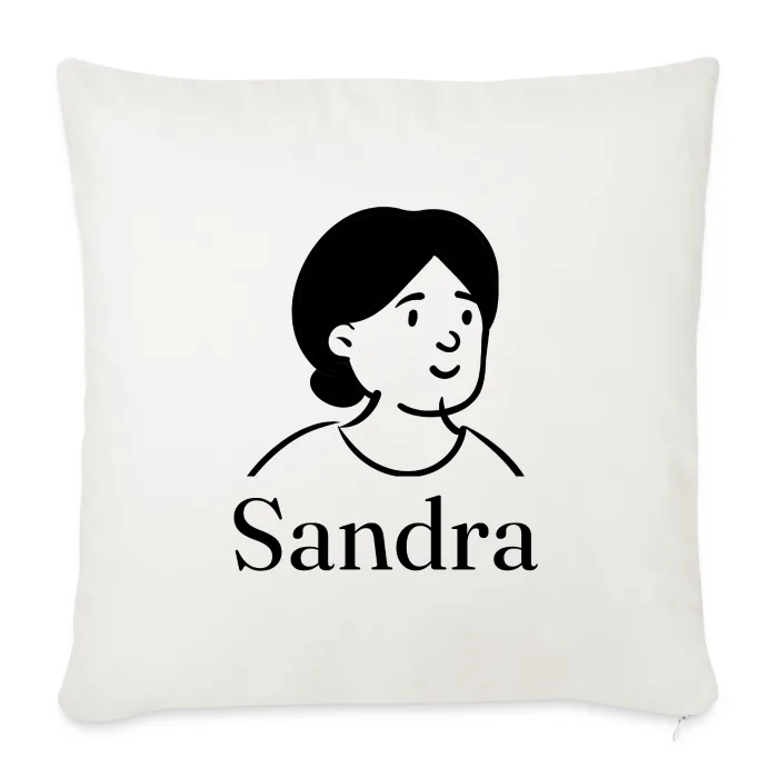 Coussin personnalisé au prénom Sandra