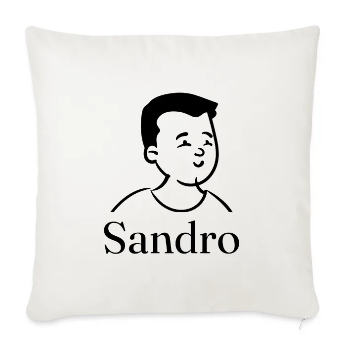 Coussin personnalisé au prénom Sandro
