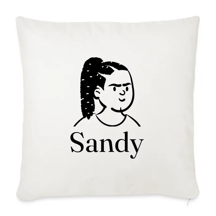 Coussin personnalisé au prénom Sandy