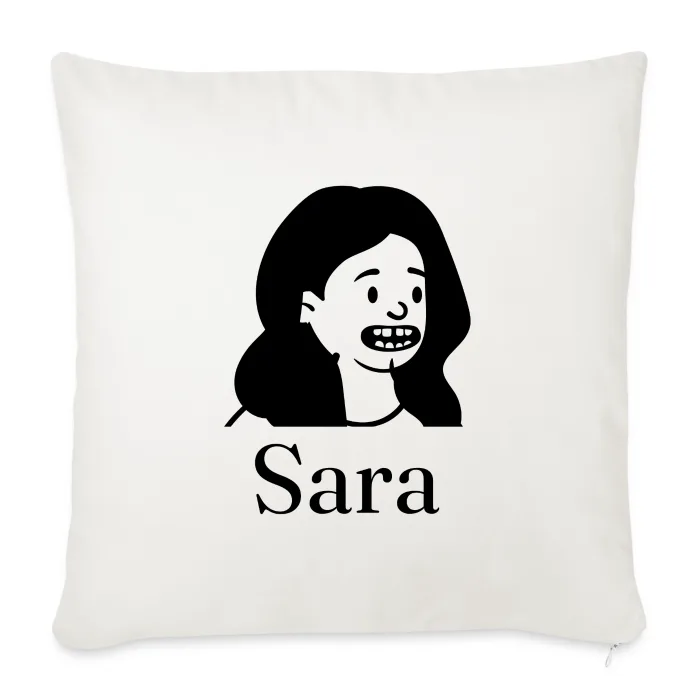 Coussin personnalisé au prénom Sara