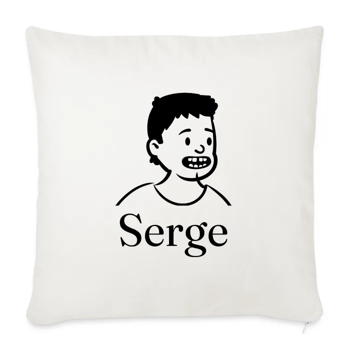 Coussin personnalisé au prénom Serge