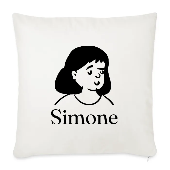 Coussin personnalisé au prénom Simone