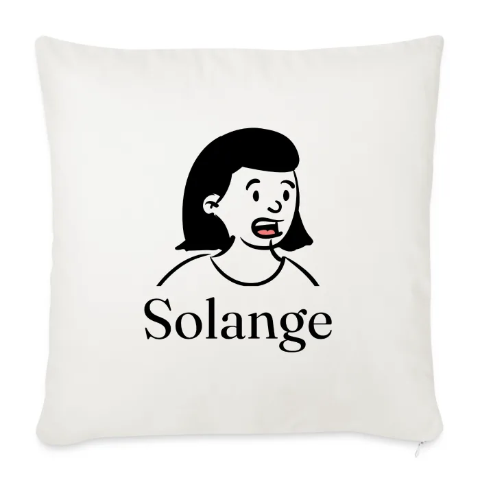 Coussin personnalisé au prénom Solange