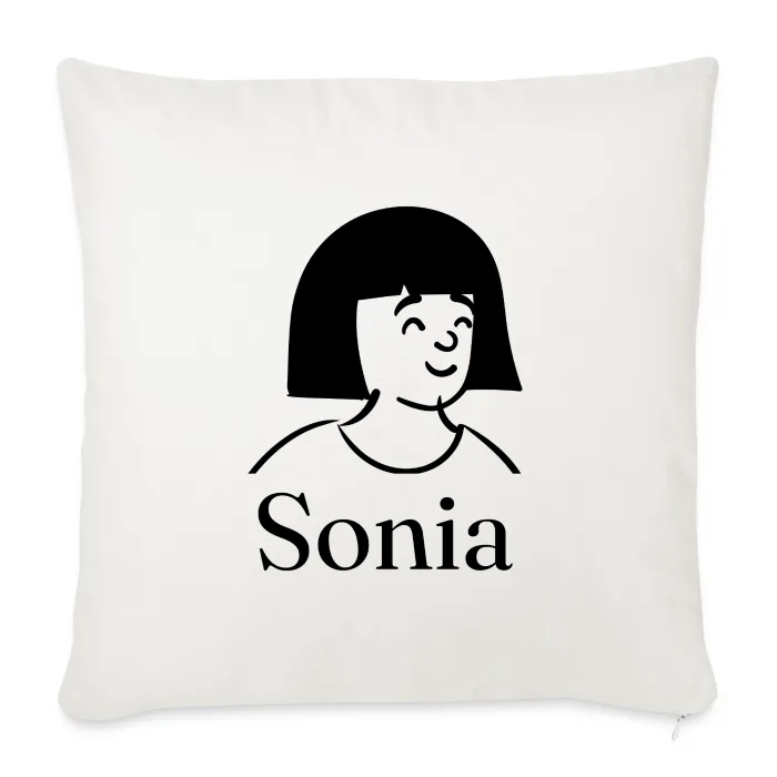 Coussin personnalisé au prénom Sonia