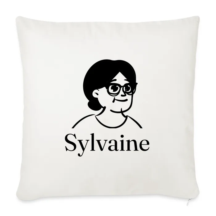 Coussin personnalisé au prénom Sylvaine