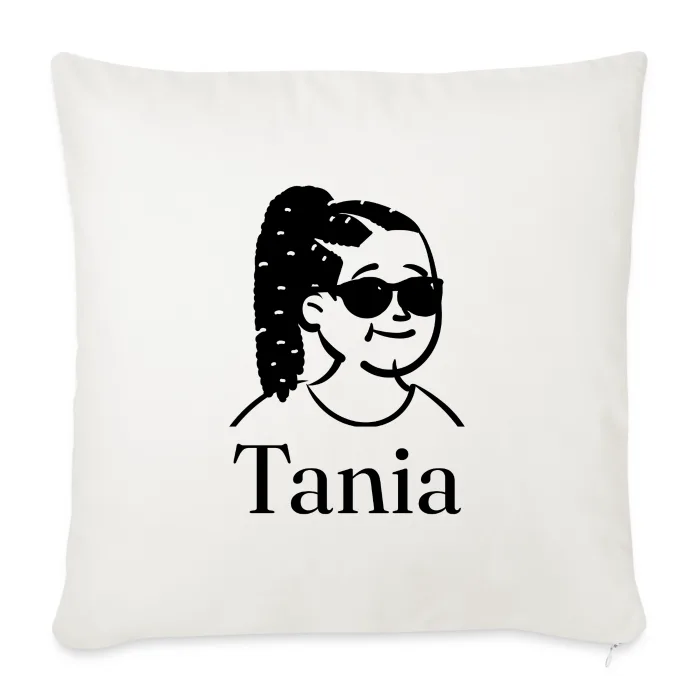 Coussin personnalisé au prénom Tania