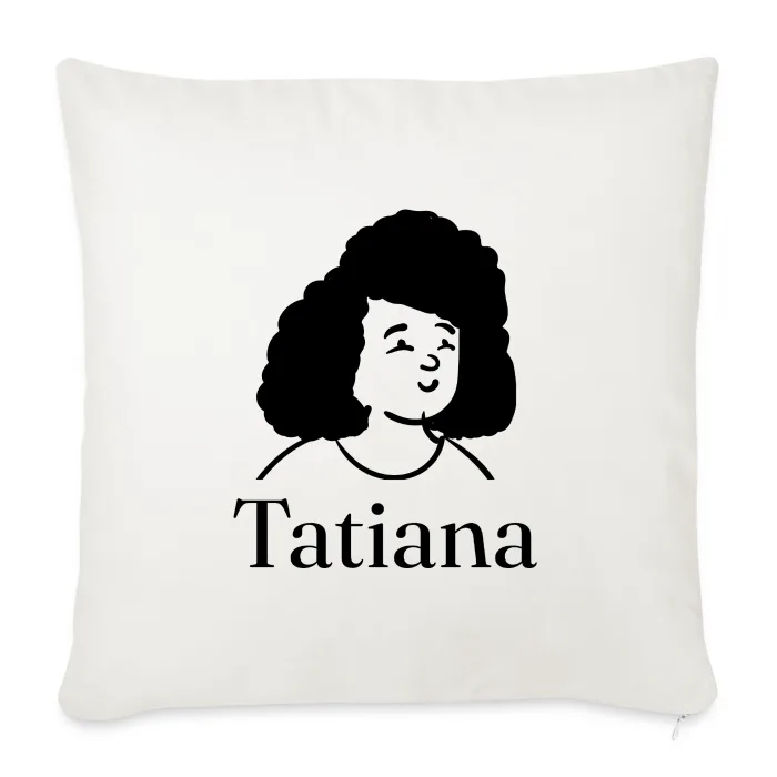 Coussin personnalisé au prénom Tatiana