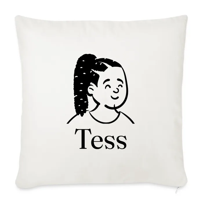 Coussin personnalisé au prénom Tess