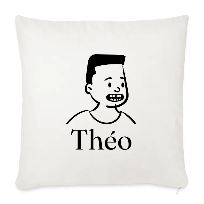 Coussin personnalisé au prénom Théo