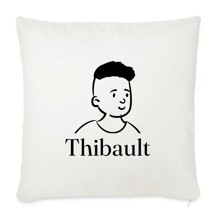 Coussin personnalisé au prénom Thibault