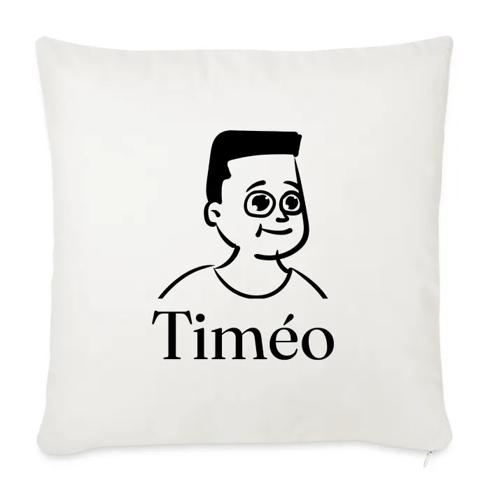 Coussin personnalisé au prénom Timéo