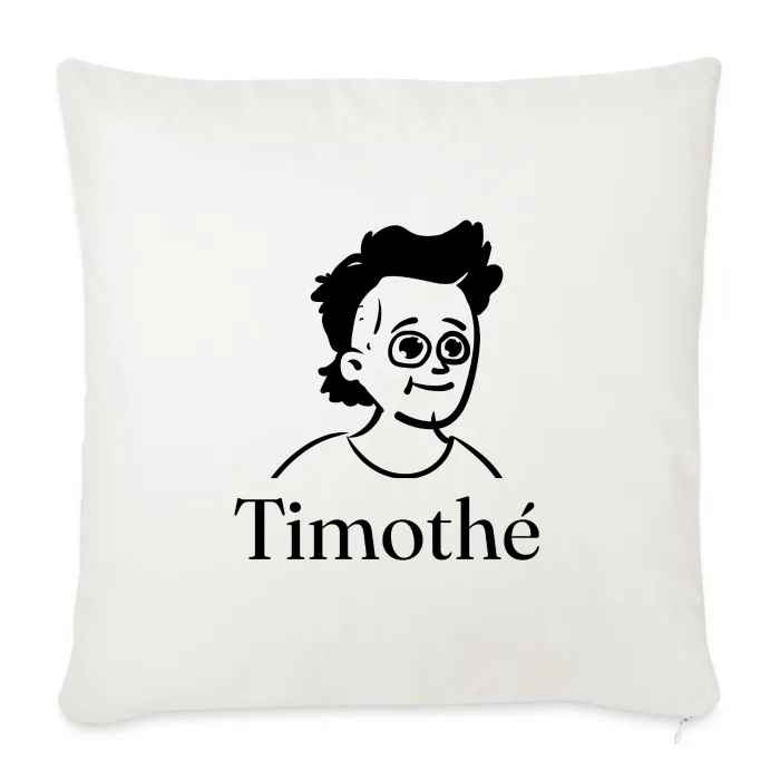 Coussin personnalisé au prénom Timothé