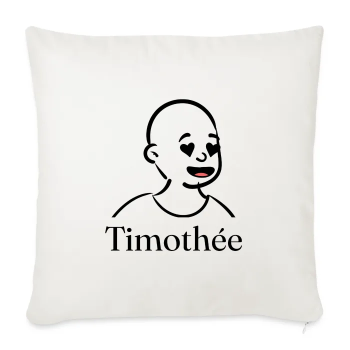 Coussin personnalisé au prénom Timothée