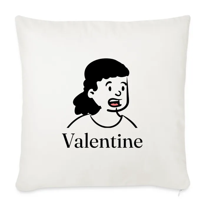 Coussin personnalisé au prénom Valentine