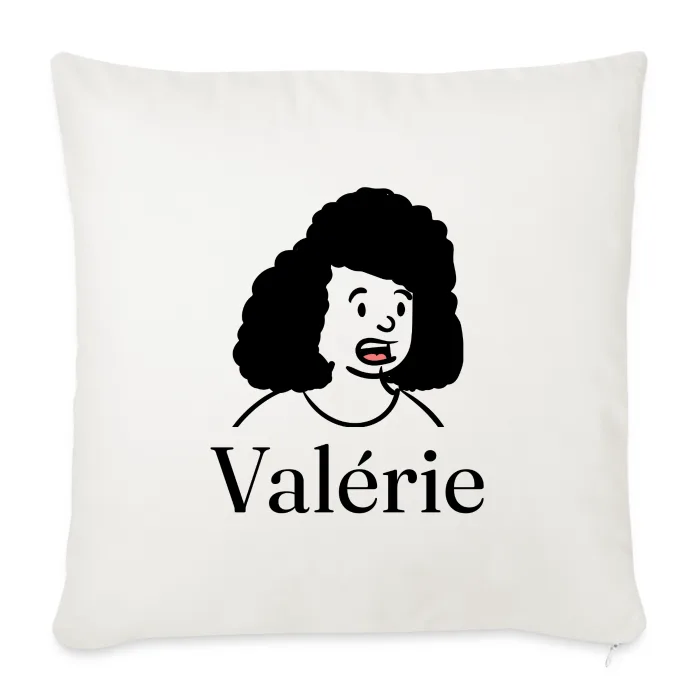 Coussin personnalisé au prénom Valérie