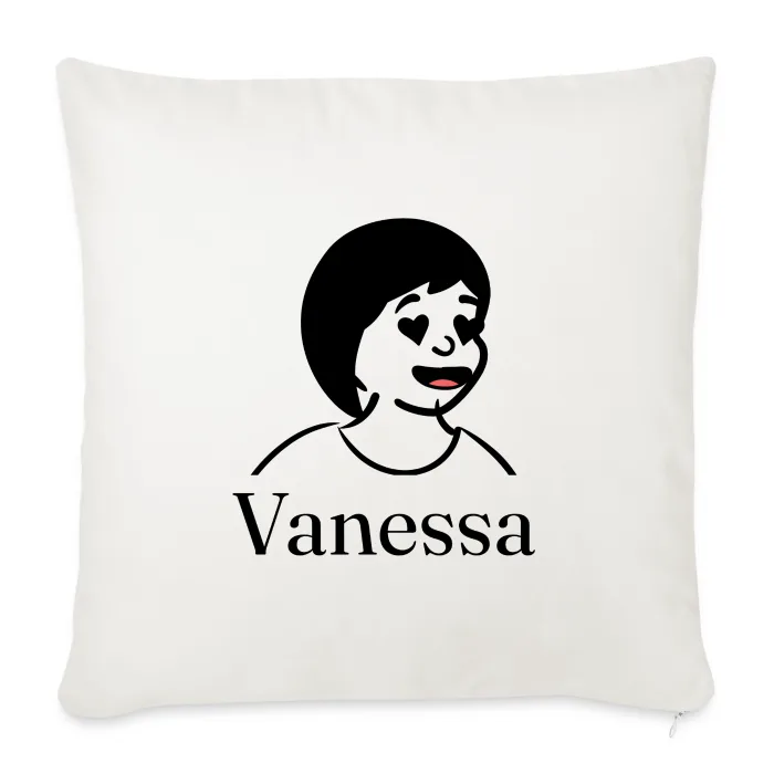 Coussin personnalisé au prénom Vanessa