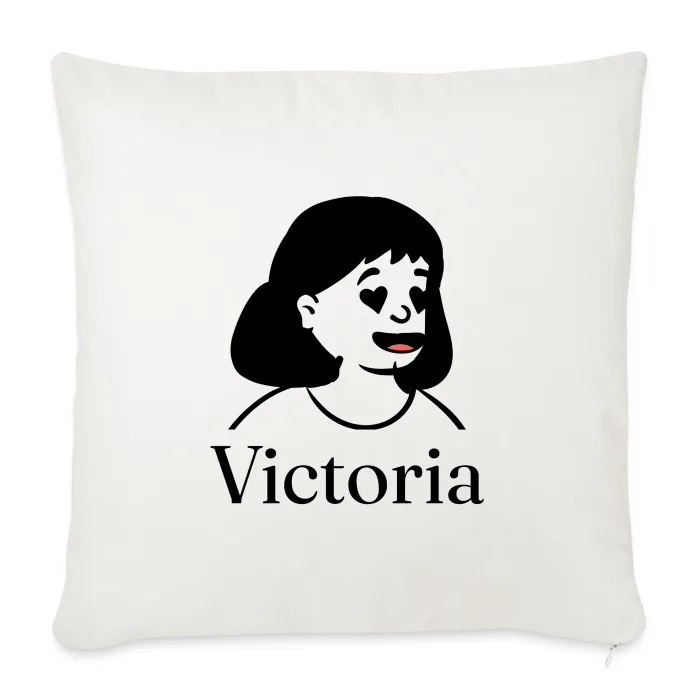 Coussin personnalisé au prénom Victoria