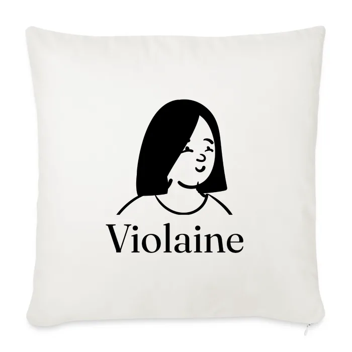 Coussin personnalisé au prénom Violaine