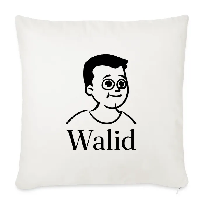 Coussin personnalisé au prénom Walid
