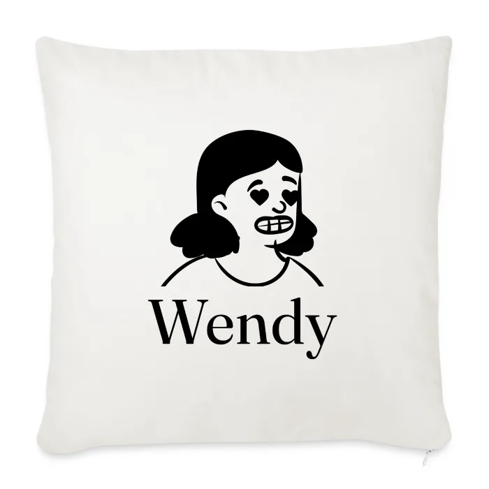 Coussin personnalisé au prénom Wendy