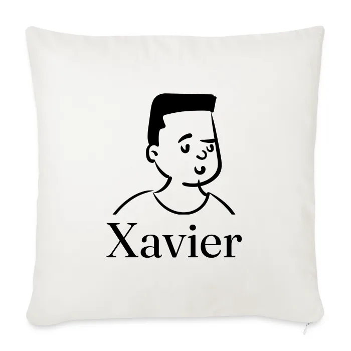 Coussin personnalisé au prénom Xavier