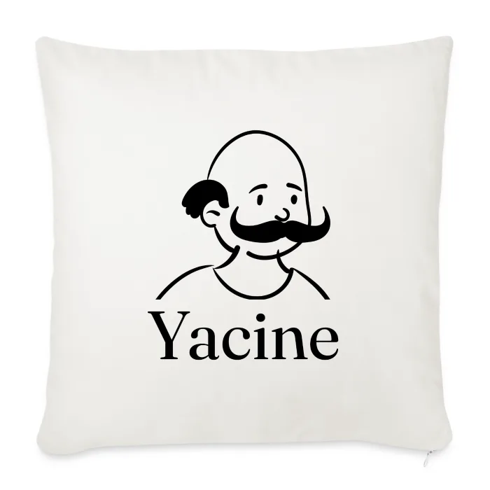 Coussin personnalisé au prénom Yacine
