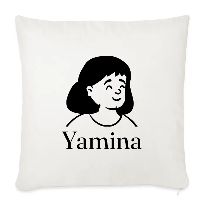 Coussin personnalisé au prénom Yamina
