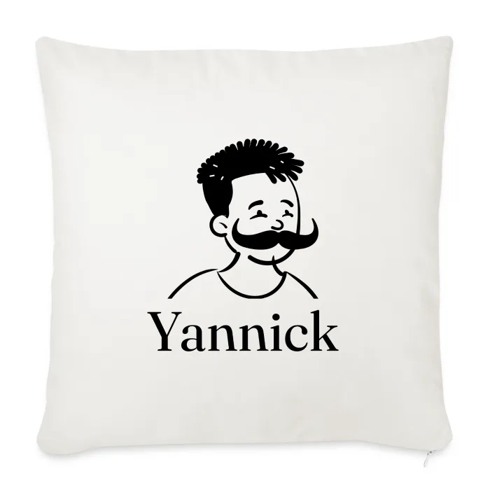 Coussin personnalisé au prénom Yannick