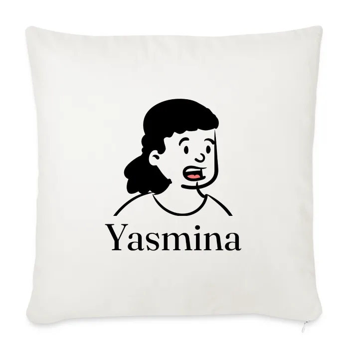 Coussin personnalisé au prénom Yasmina