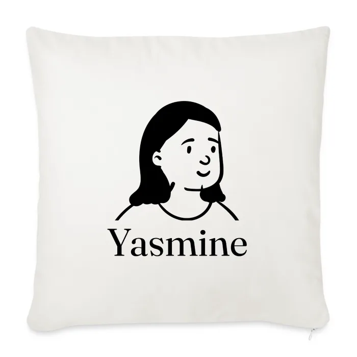 Coussin personnalisé au prénom Yasmine