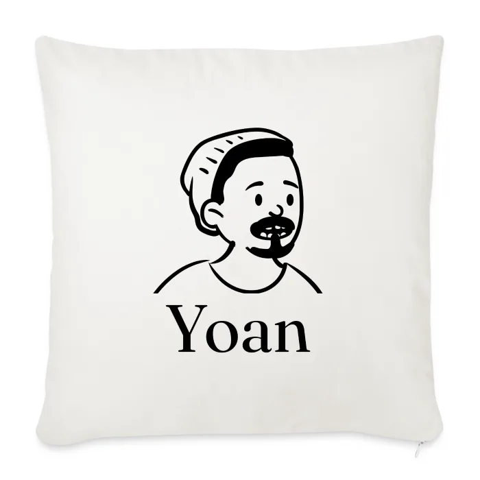 Coussin personnalisé au prénom Yoan