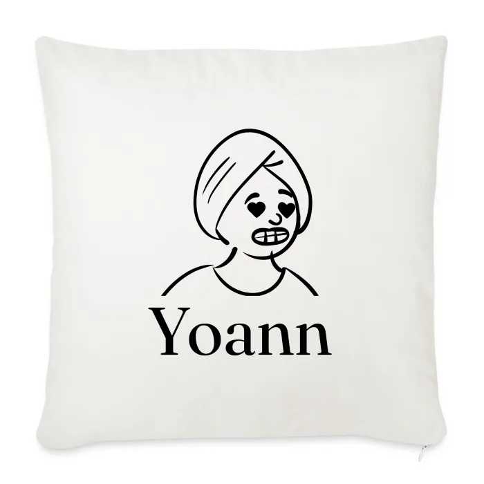 Coussin personnalisé au prénom Yoann