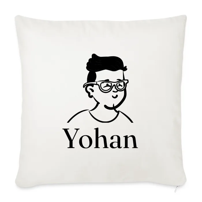 Coussin personnalisé au prénom Yohan