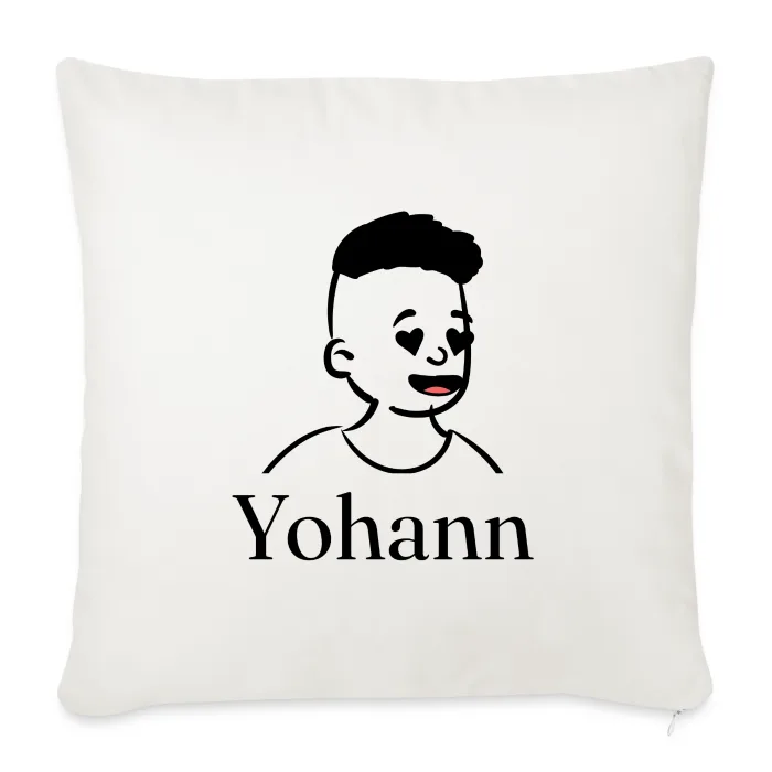 Coussin personnalisé au prénom Yohann
