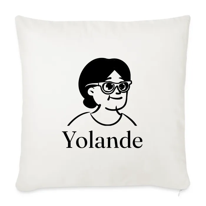 Coussin personnalisé au prénom Yolande