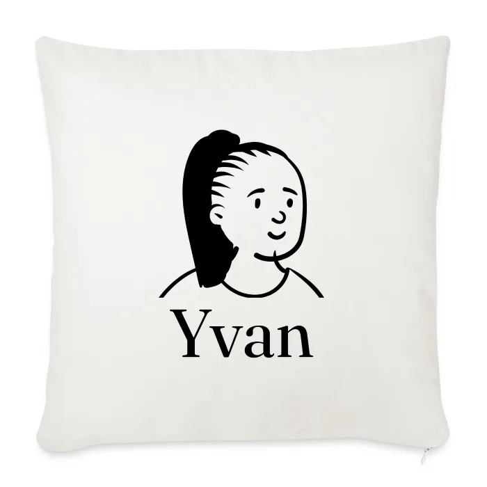 Coussin personnalisé au prénom Yvan